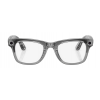 Умные очки Ray-Ban Meta* Wayfarer Gen 2 Shiny Transparent Grey, Фотохромные линзы Clear to Sapphire Transitions (RW4012), размер M